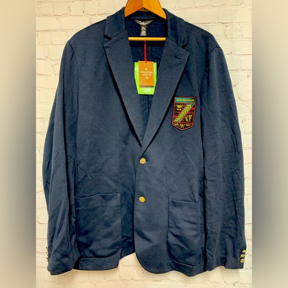 NEW Houston White Collegiate Military Navy Blazer Doze XL - Picture 3 of 7